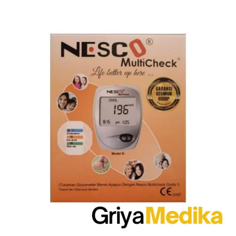 Alat Test GCU 3 in 1 NESCO ( Glucose / Cholesterol / Uric acid )