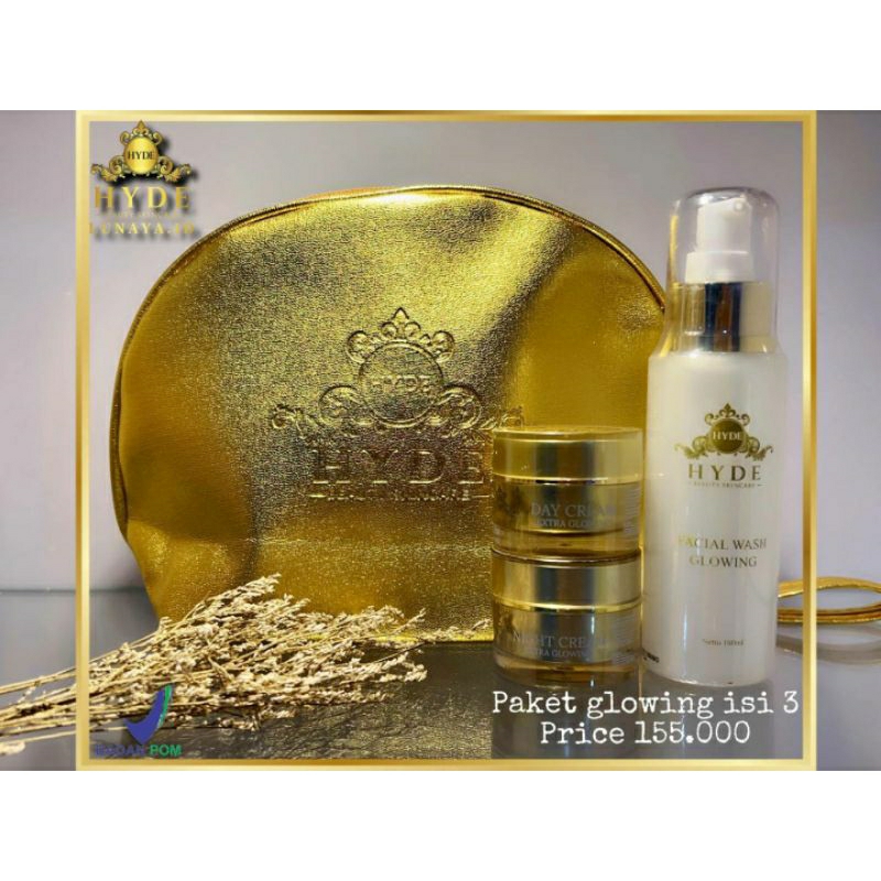 PAKET 3 HYDE BEAUTY SKINCARE/HYDE SKINCARE/SKINCARE GLOWING BPOM