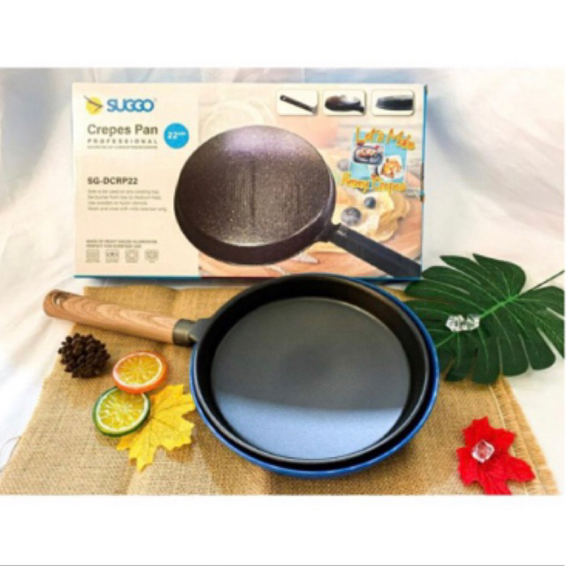 Suggo Crepes Pan / Uk 22 cm / Anti Lengket / Cetakan kulit lumpia / Cetakan leker / Termurah