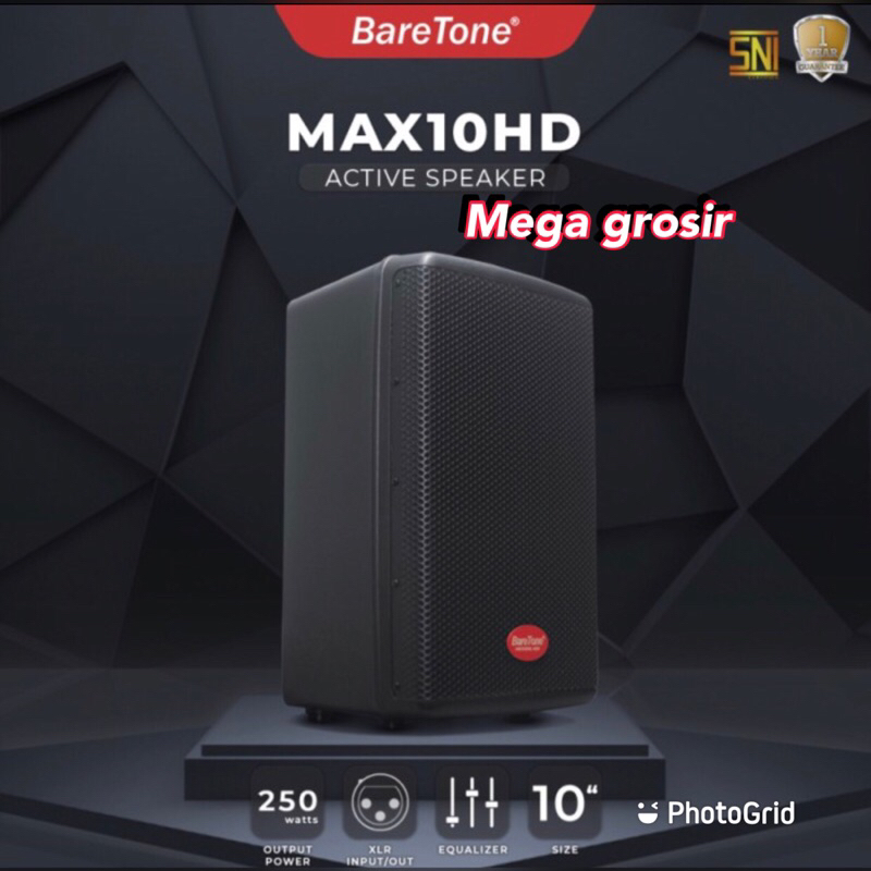 terbaru speker aktiv baretone max10hd / speaker baretone max10hd original garansi resmi