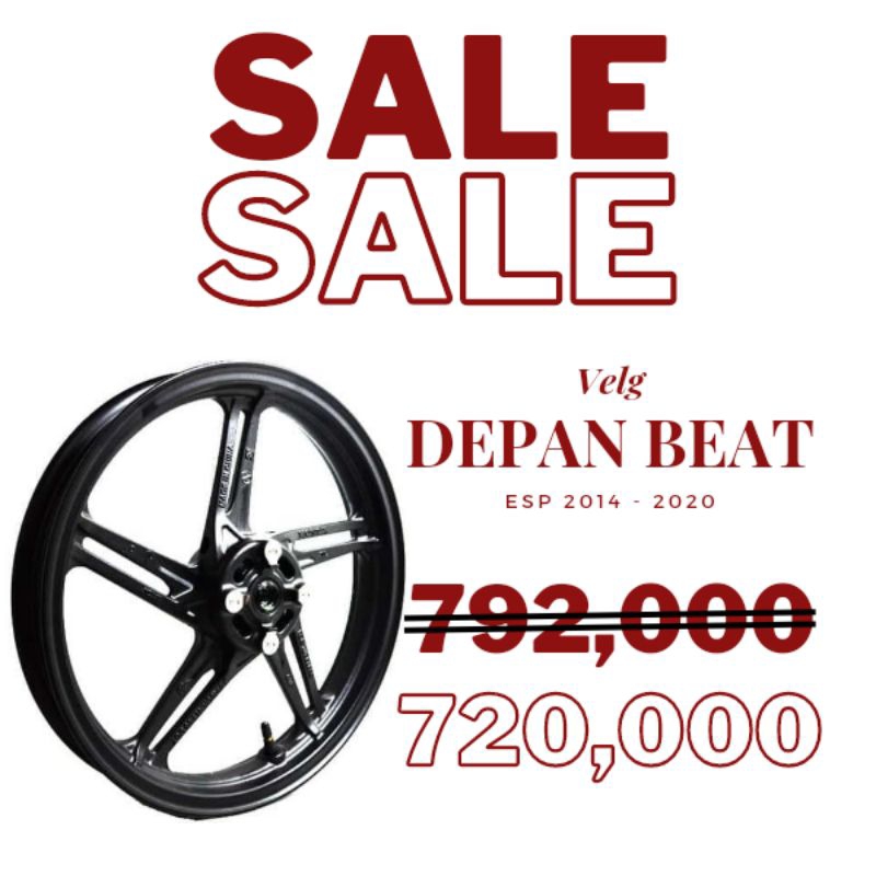 Velg Depan ORIGINAL Beat ESP 2014-2020