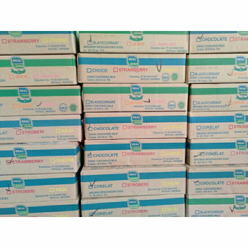 

New // Real Good Susu Bantal 50 Ml 1 Dus / Karton Isi 60 Pcs // 100% Original