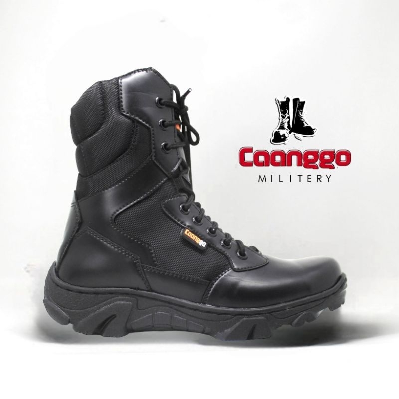 CAANGGO - Sepatu pdl pria terbaru model boots tactical safety new design hitam