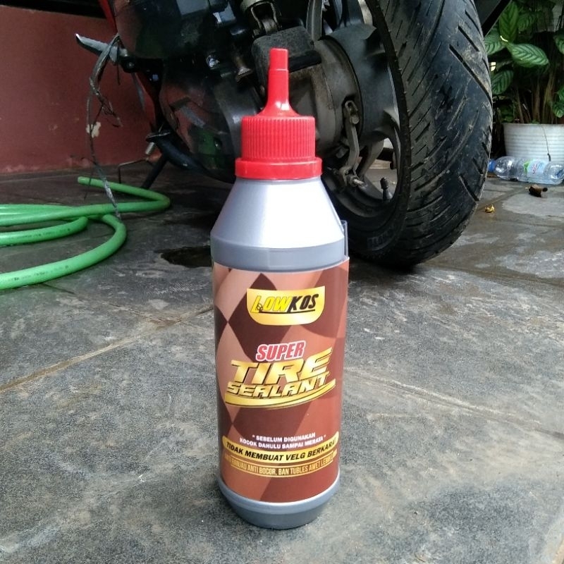 LOWKOS - SUPER TIRE SEALANT 1 Kardus (24 Botol) Cairan Ban Tubles Anti Ranjau Paku , Tambal Otomatis