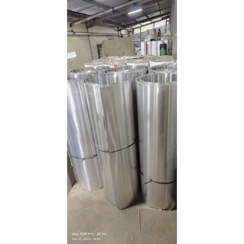Alumunium 0,6mm coil tinggi 1mtr