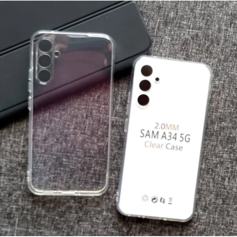 Case Samsung Galaxy A14 5G / A14 4G / A24 4G / A34 5G / A54 5G / M14 5G Silikon Casing Bening Clear Silicone Soft Softcase Transparan