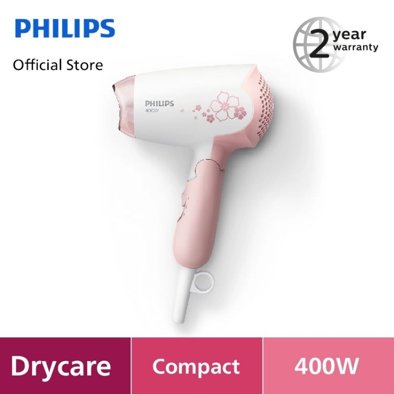 Philips Hair Dryer Care 400 W Pink HP8108/02 Pengering Rambut