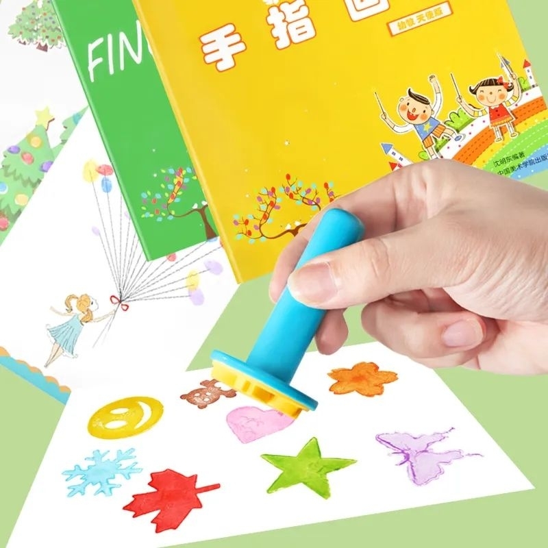 Kids Drawing Craft set Finger Painting Inkpad Washable paintpad 36 colours Kreatif Toys