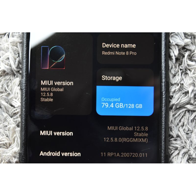 HP bekas Xiaomi Redmi Note 8 Pro  128GB, 6GB