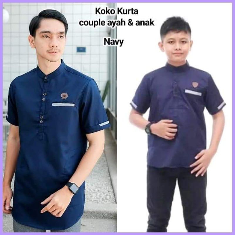 Baju Koko Kurta Couple Ayah dan Anak by zellshop