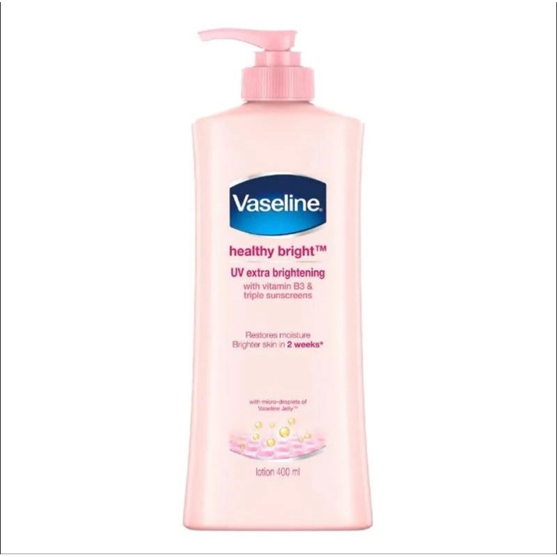 VASELINE Body Lotion Healthy Bright UV Extra Brightening 400ml