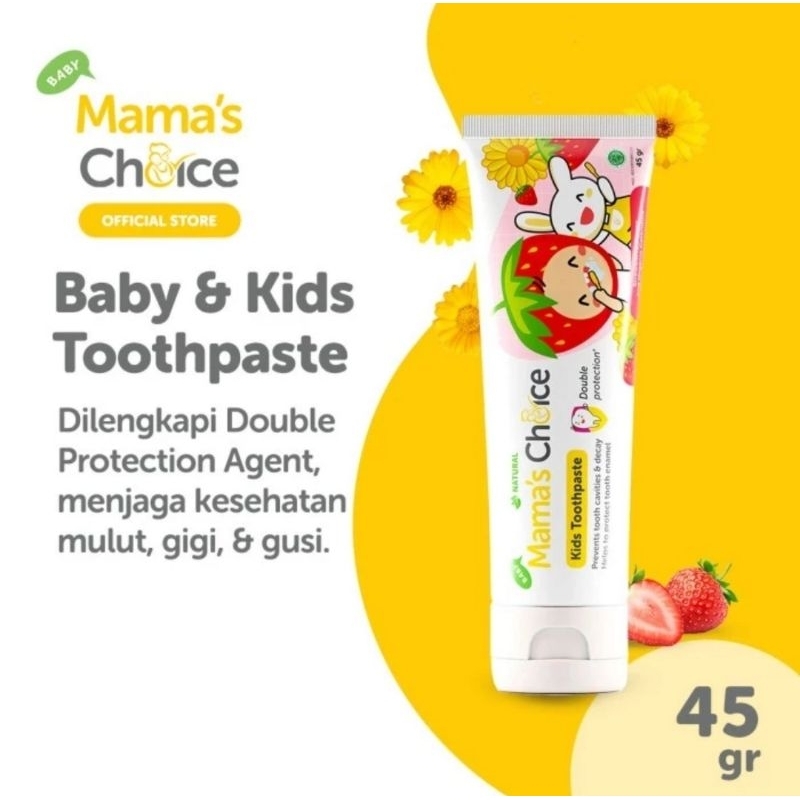 Mama's Choice Baby &amp; Kids Toothpaste 45 gr - Pasta Gigi Bayi &amp; Anak