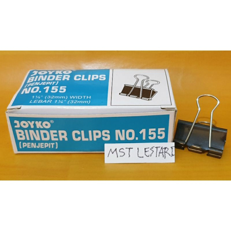 

Binder Clips Joyko binder klip penjepit kertas no 155 sku230015