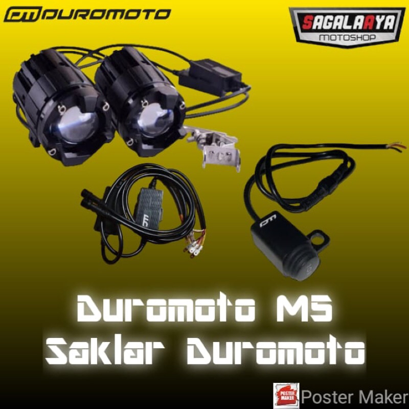 Paket Lampu Duromoto M5 Dan Saklar Original Duromoto