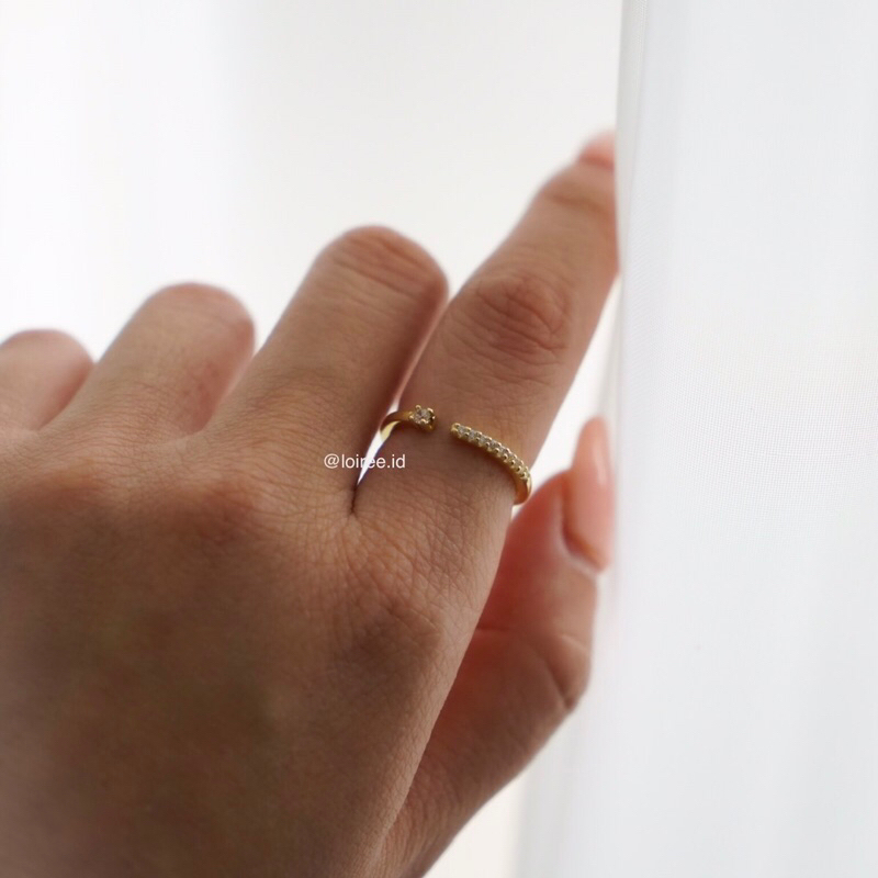 ABEL Ring | Everyday - Zirconia Adjustable Stacking Ring - Cincin Wanita