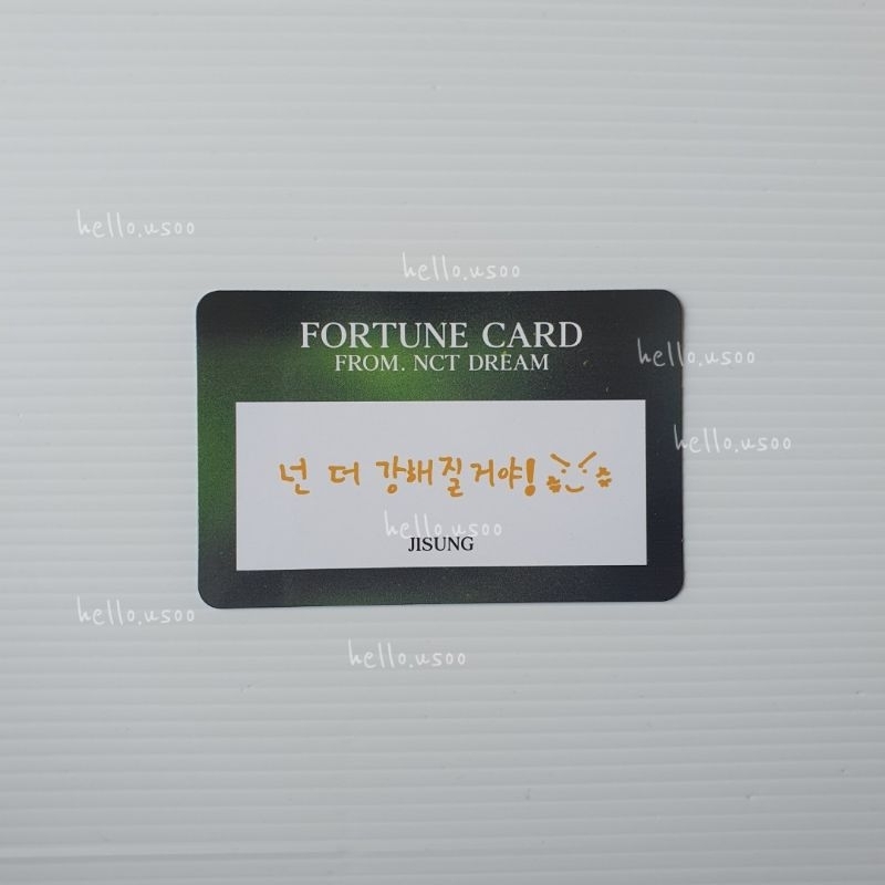 NCT DREAM - Jisung The Dream Show TDS Fortune Scratch