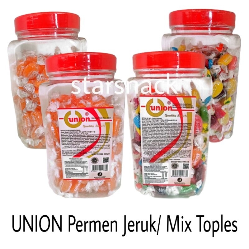 

Union Permen jeruk Jadul Lebaran Toples