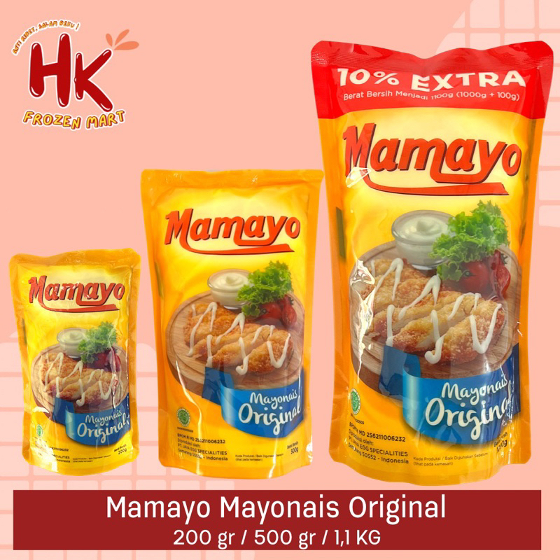 

Mamayo Mayonais Original 1kg / 500 gr / 200 gr / saus keju bbq maestro delmonte / HK Frozen Mart