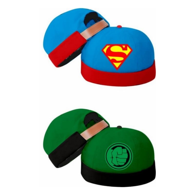 TOPI ANAK , Peci Anak Laki Laki Karakter Superhero Terbaru Realpict