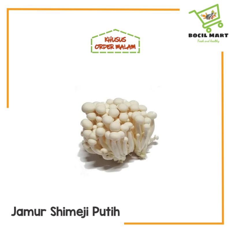 

JAMUR SHIMEJI PUTIH 1 PCS BOCIL MART