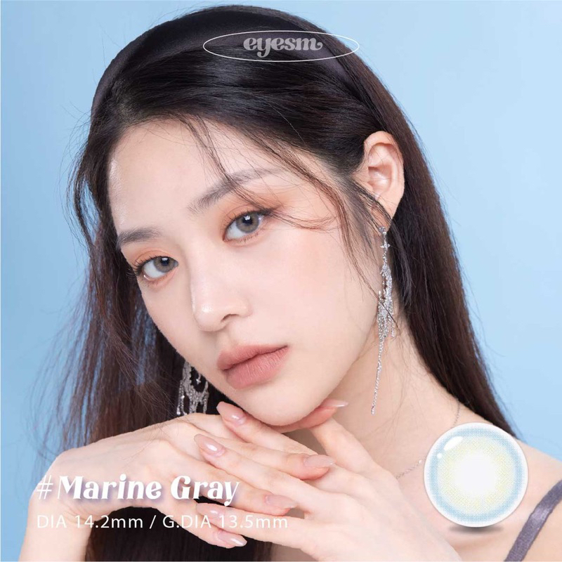 EYESM Softlens - Marine Gray / Grey / Abu / Biru Normal Minus