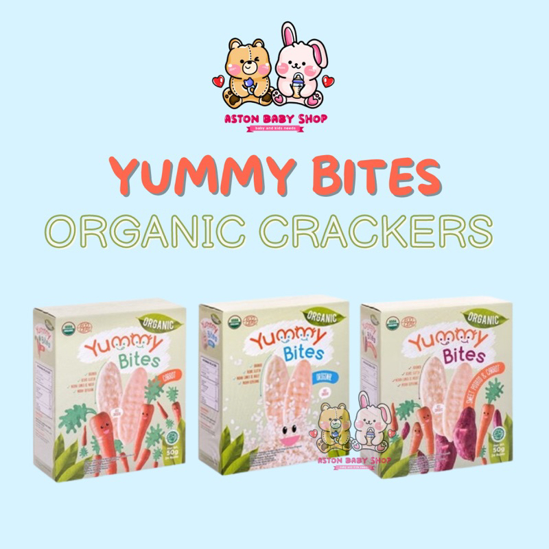 Yummy Bites Organic Rice Cracker 6 bulan ke atas Snack bayi Cemilan bayi