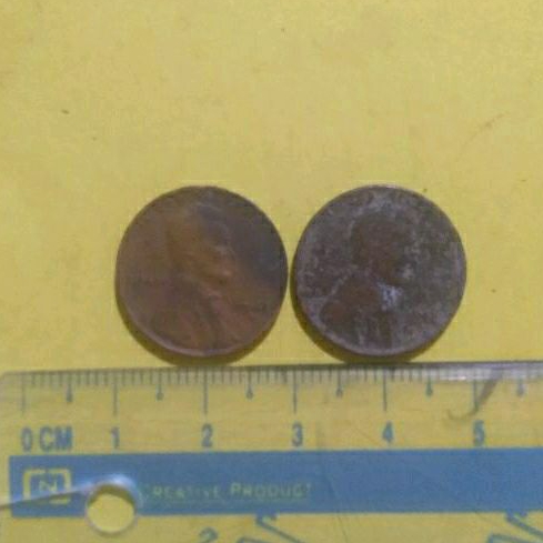 Koleksi Koin Tua Amerika 1 Cent Gandum Tahun 1941-S/1942-S