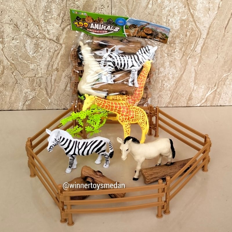 Mainan Animal Collection Zoo / Mainan animal karet hewan karet