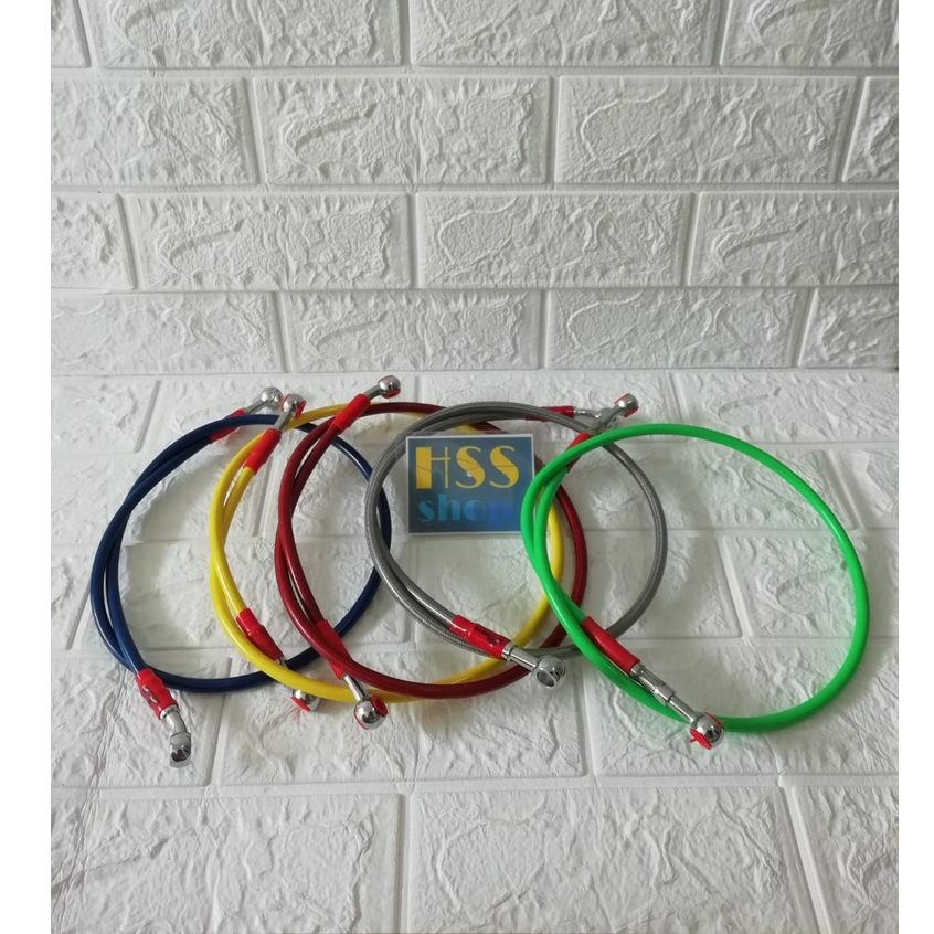Selang Rem Depan Variasi 90 cm = Vario 125 - 150 led, Lexi 125, Aerox 155,Beat, Mio M3, Scoopy, Jupi