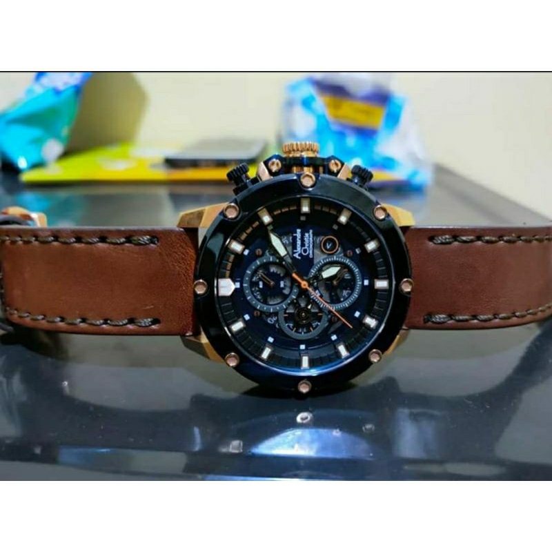 jam tangan alexandre christie 6465 rose gold