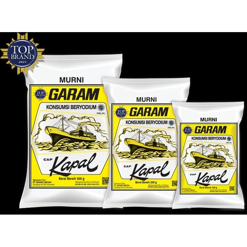 

Garam Murah, Garam Beryodium merk Garam Kapal Boat 200gr Asli (^_^)