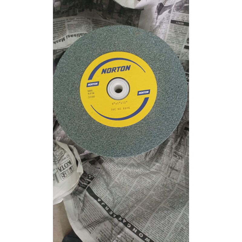 batu gerinda asah Norton 8"x 1"x1.1/4 inch band saw