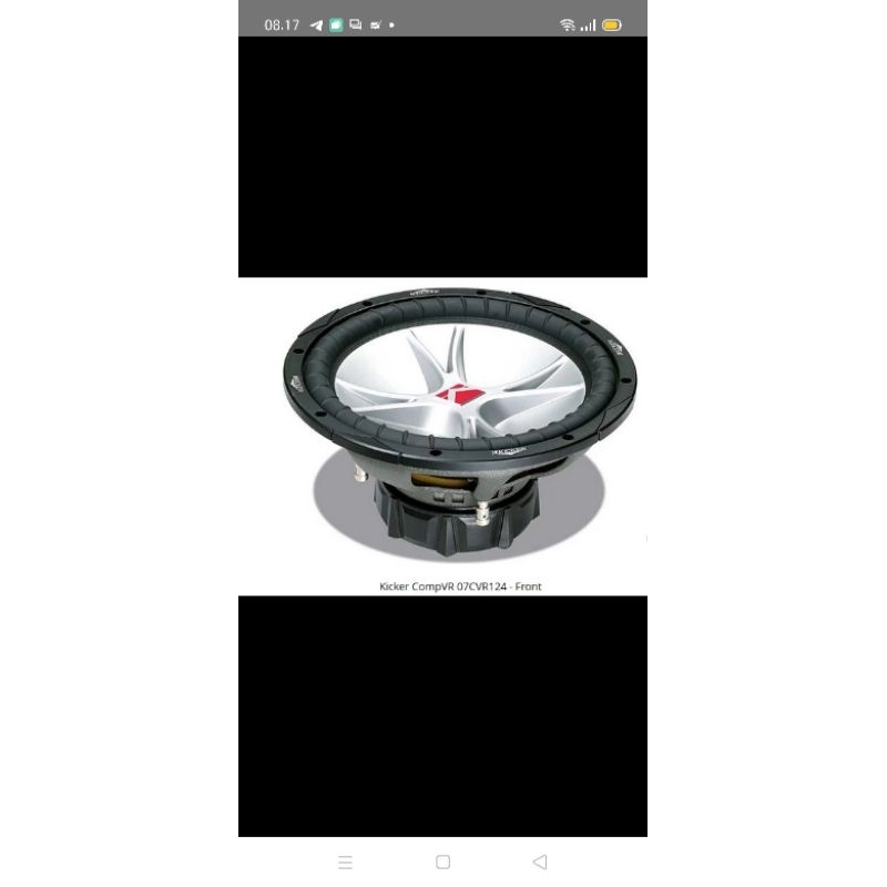 subwoofer 12inch double koil Kickers CVR 12