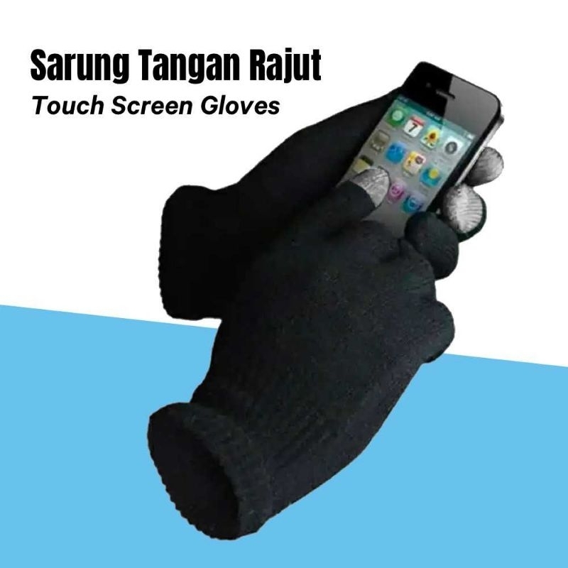 Sarung Tangan Touch Screen Untuk Smartphones &amp; Tablet