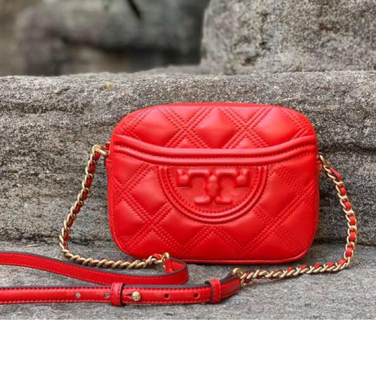 Tas TB Fleming Soft Camera Bag Red Merah Selempang Kecil Jalan Pesta Hadiah Kado Wanita Anak Perempu