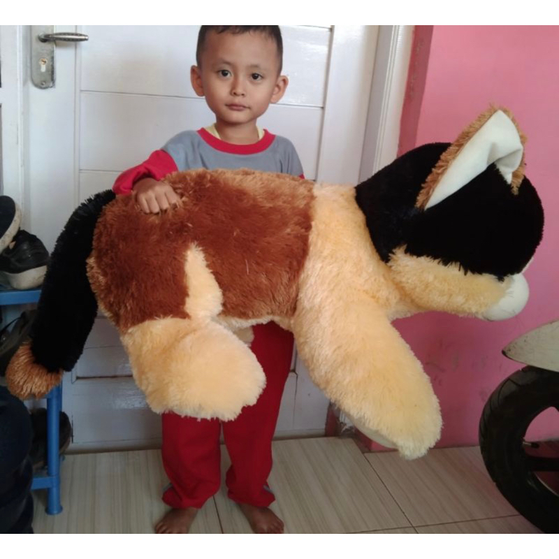 Boneka kucing jumbo boneka kucing anggora belang boneka kucing persi besar 1meter kucing mainan kuci