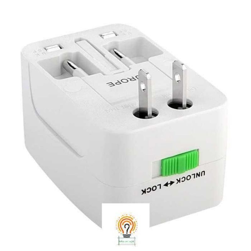 Universal Travel Adaptor all in 1 Home Adaptor Traveler EU AU UK US Plug Colokan