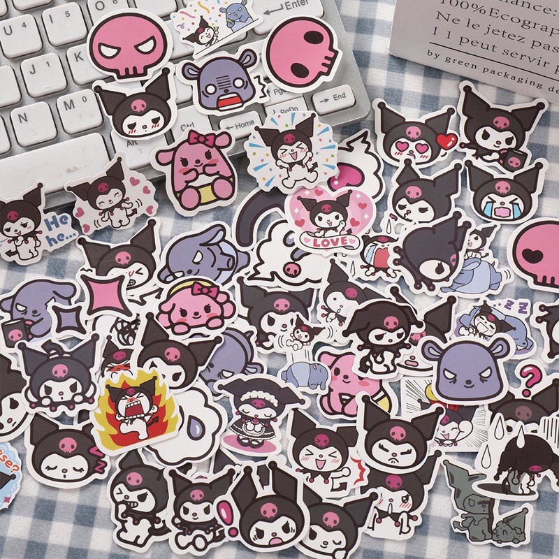 

(ISI 30 PCS) STICKER LUCU SANRIO HELLO KITTY BEAR KUROMI/sticker lucu diy scrapbook jurnal