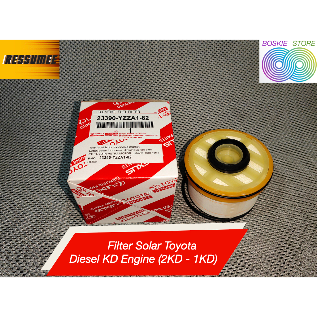 Filter Solar Toyota Fortuner Innova Hilux 2KD 1KD Toyota Diesel