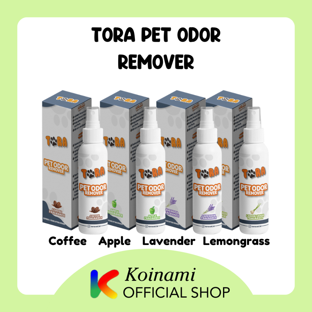 Tora Pet Odor Remover 100ml /Penghilang Bau Kotoran Kucing Anjing / Tora