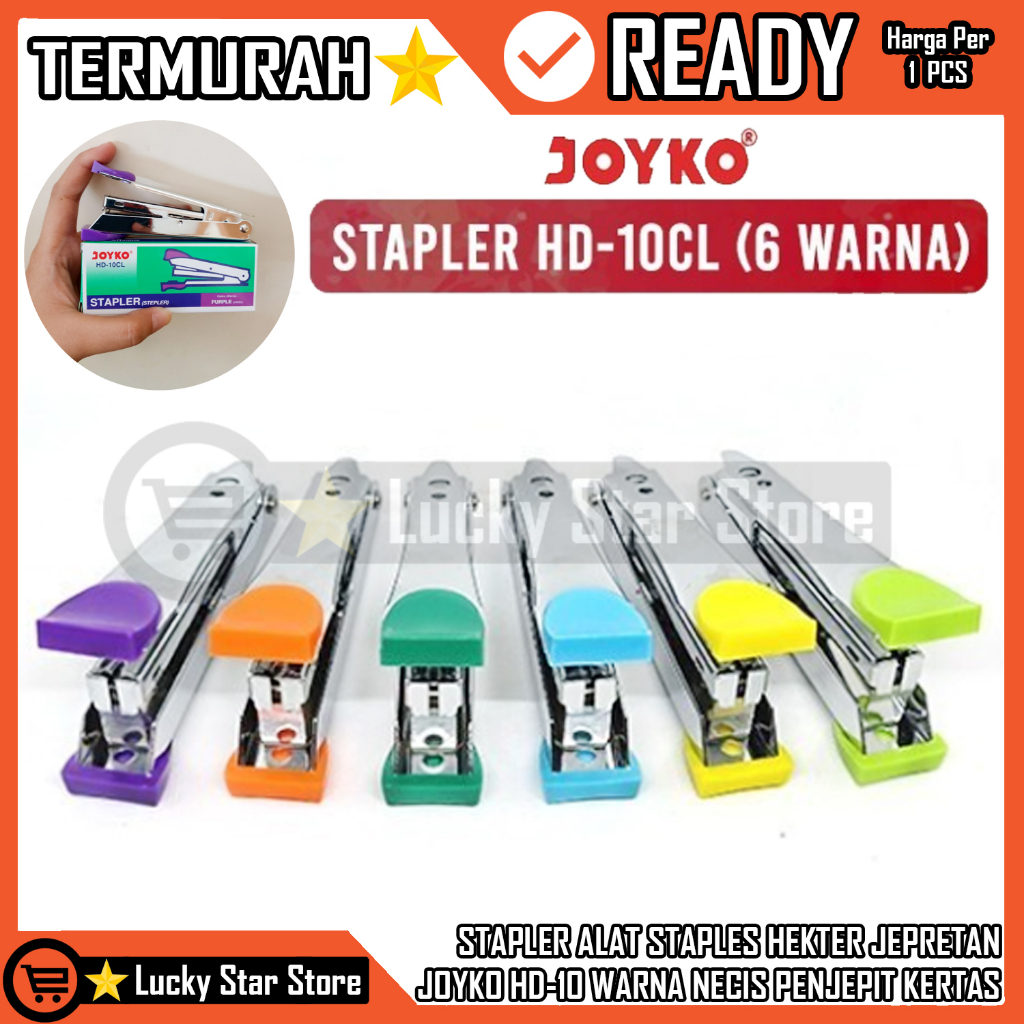 

STAPLER ALAT STAPLES HEKTER JEPRETAN JOYKO HD-10 WARNA ISI STAPLES NO.10 PER PCS SATUAN STAPLES STAPLER STEPLER ALAT STAPLESHEKTER JEPRETAN JETREKAN SEDANG JOYKO HD-10 NECIS UNGU BIRU KUNING HIJAU KUNING ORANGE NILA CEKLEKAN STAPLER KOKOT KUKUT BENDA