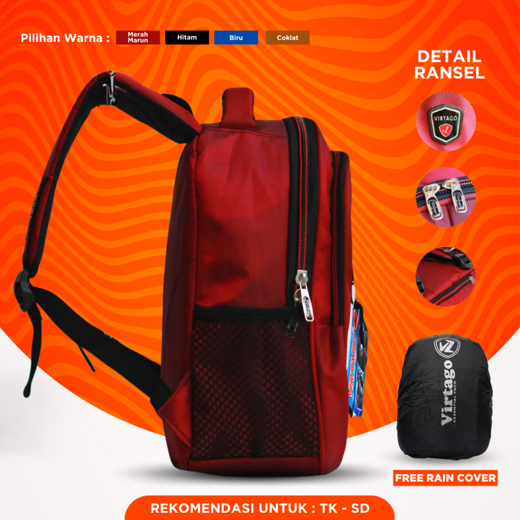 Tas Ransel Virtago TK-SD/Tas Ransel Sekolah Virtago Terbaru