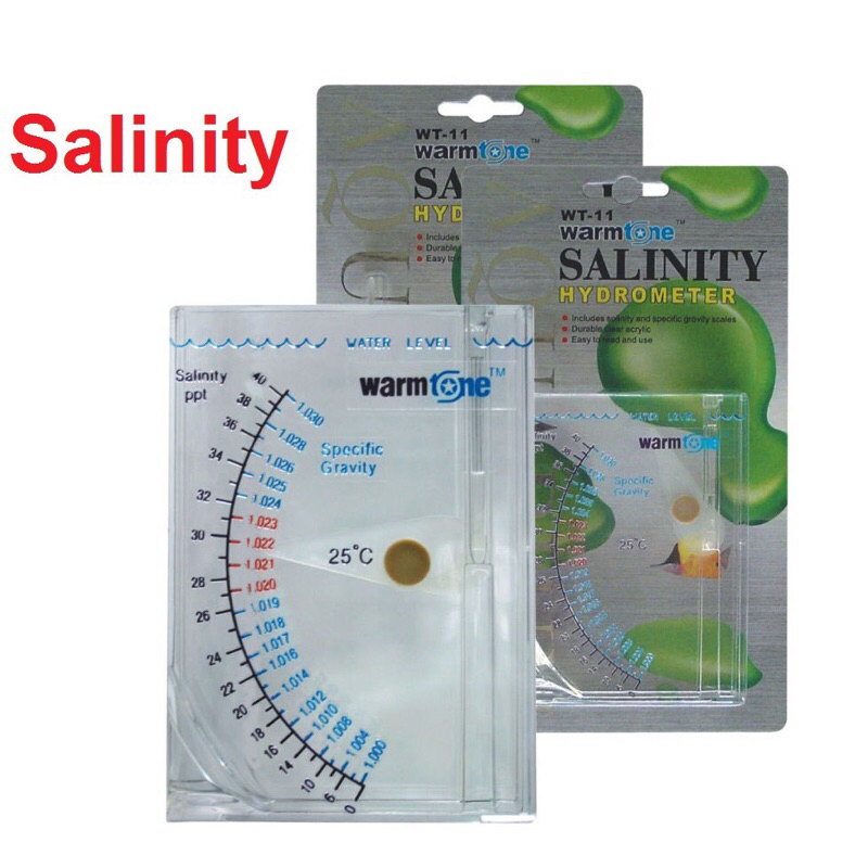 Sanitity Hydrometer Salt Water Pengukur Kadar Garam Air Laut Aquarium