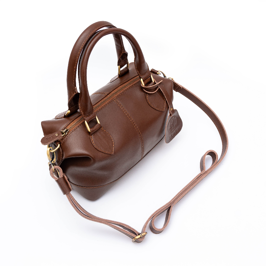 Kenes Leather Sling Bag Wanita Tas Selempang Kulit Asli RENATA Pullup - Free Gravir Nama