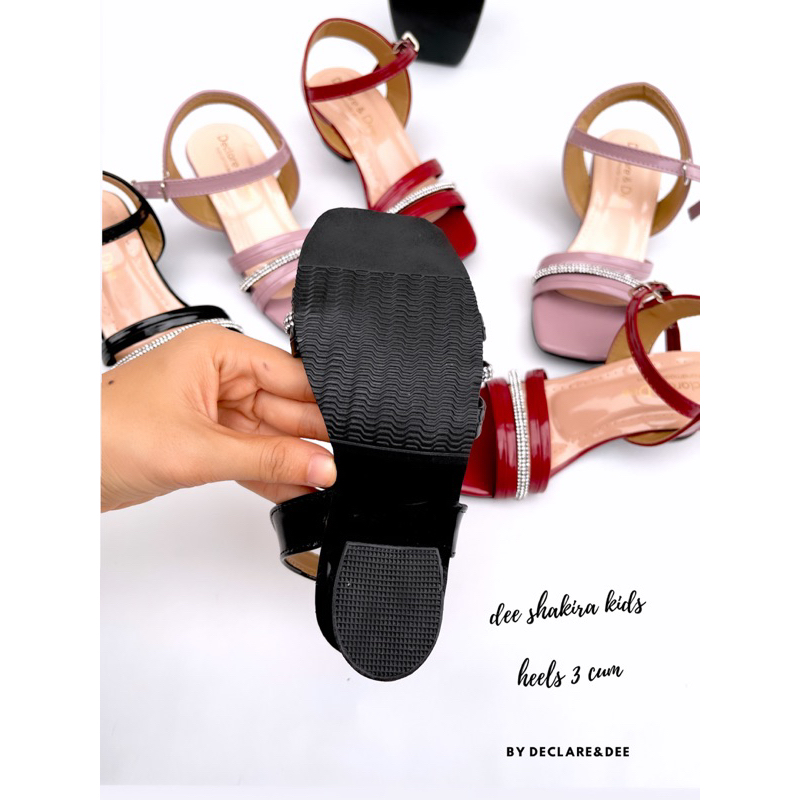 DECLARE&amp;DEE SANDAL TALI BELAKANG DEE SHAKIRA HIGH 3cm