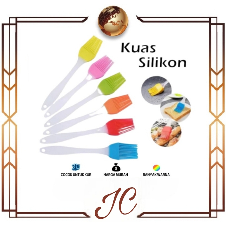 (JC)Kuas Oles Mentega Roti Saos Silikon / kuas silikon mentega kuas oles roti makanan / Kuas Mentega Silikon / Kuas Silikon