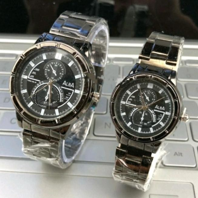 AKS COUPLE / JAM TANGAN COUPLE ALBA ORIGINAL C6945