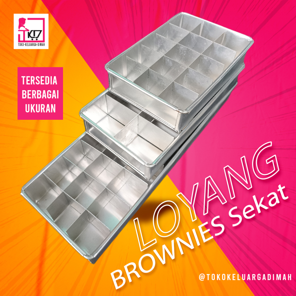 LOYANG SEKAT BROWNIES / Loyang Sekat Persegi Panjang