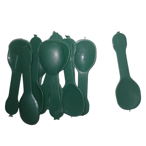 [1 kg] Sendok Plastik Agar-Agar | Sendok gergaji kecil Hijau | Sendok Plastik Jelly | Sendok Jelly P