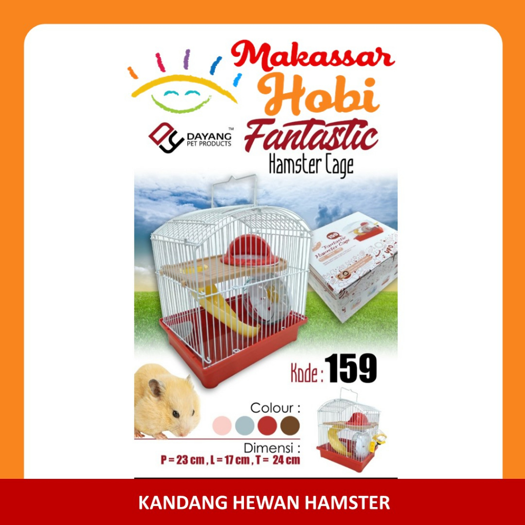 Kandang Hamster 2 Tingkat Lantai Besar Rumah Sugar Glider Landak Mini